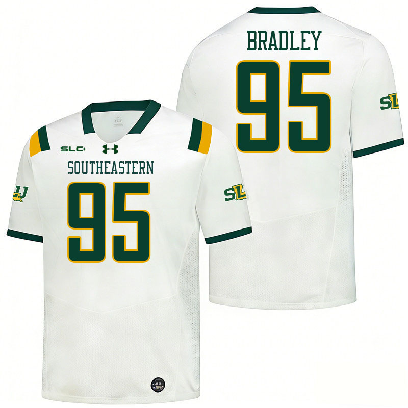 Southeastern Louisiana Lions #95 Ahmad Bradley College Football Jerseys,Uniforms Stitched-White